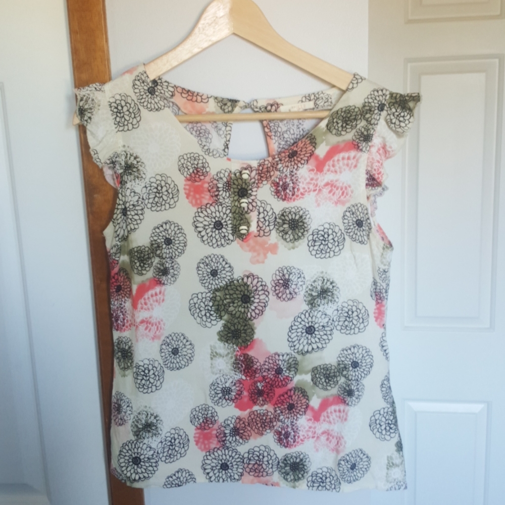 Tulle floral top